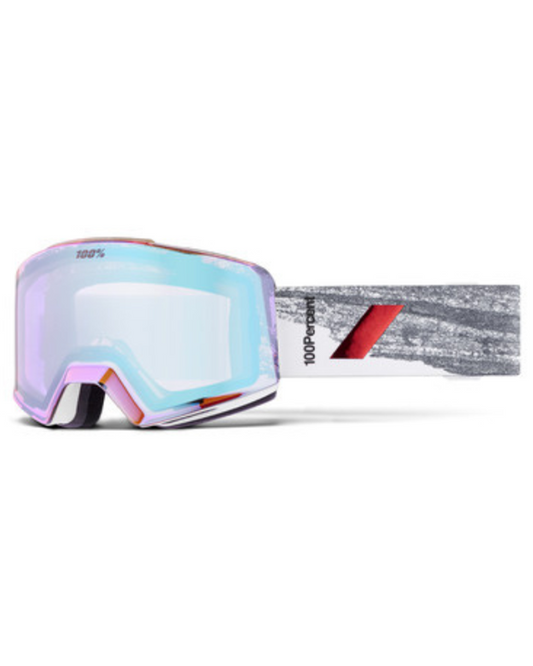 100% Norg HiPER Snow Goggles - Badlands / Red Mirror - 2023 Men's Snow Goggles - Trojan Wake Ski Snow