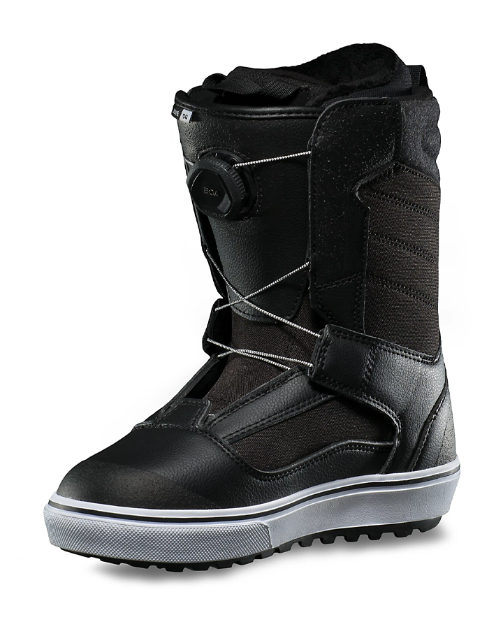 Vans Juvie OG Kids Snowboard Boots - Black/White - 2023 Kids' Snowboard Boots - SnowSkiersWarehouse