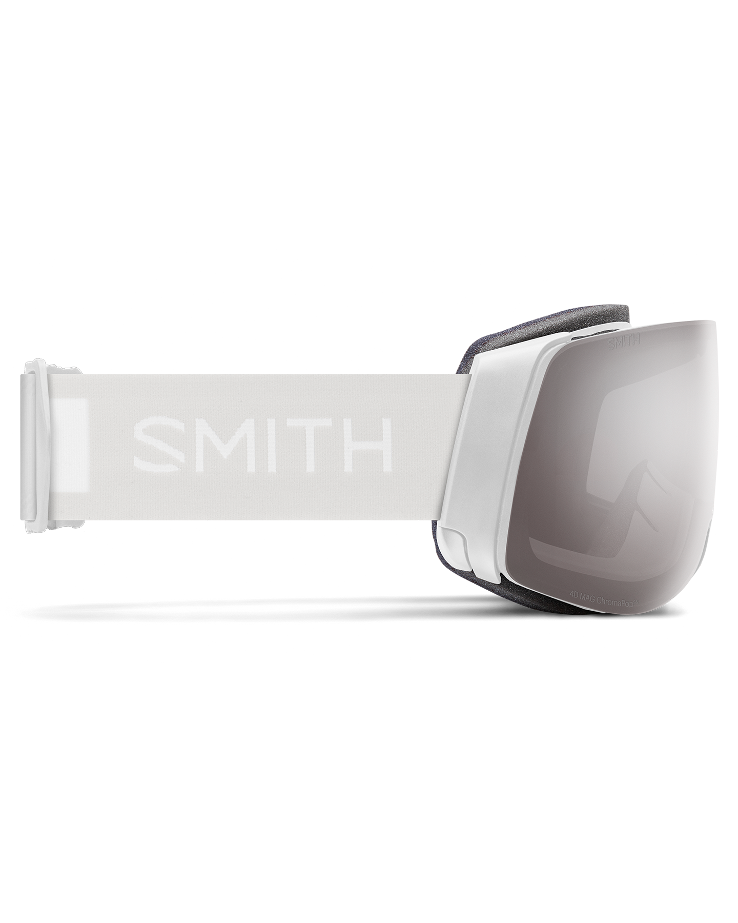 Smith 4D Mag - White Vapor / Chromapop Sun Platinum Mirror W/ Chromapop Storm Blue Sensor Mirror Men's Snow Goggles - SnowSkiersWarehouse