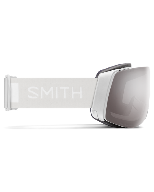 Smith 4D Mag - White Vapor / Chromapop Sun Platinum Mirror W/ Chromapop Storm Blue Sensor Mirror Men's Snow Goggles - SnowSkiersWarehouse
