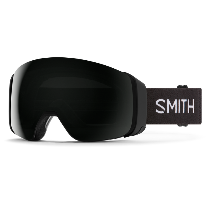 Smith 4D MAG Snow Goggles - Black / ChromaPop Sun Black w/ ChromaPop Storm Blue Sensor Mirror - 2023 Men's Snow Goggles - SnowSkiersWarehouse