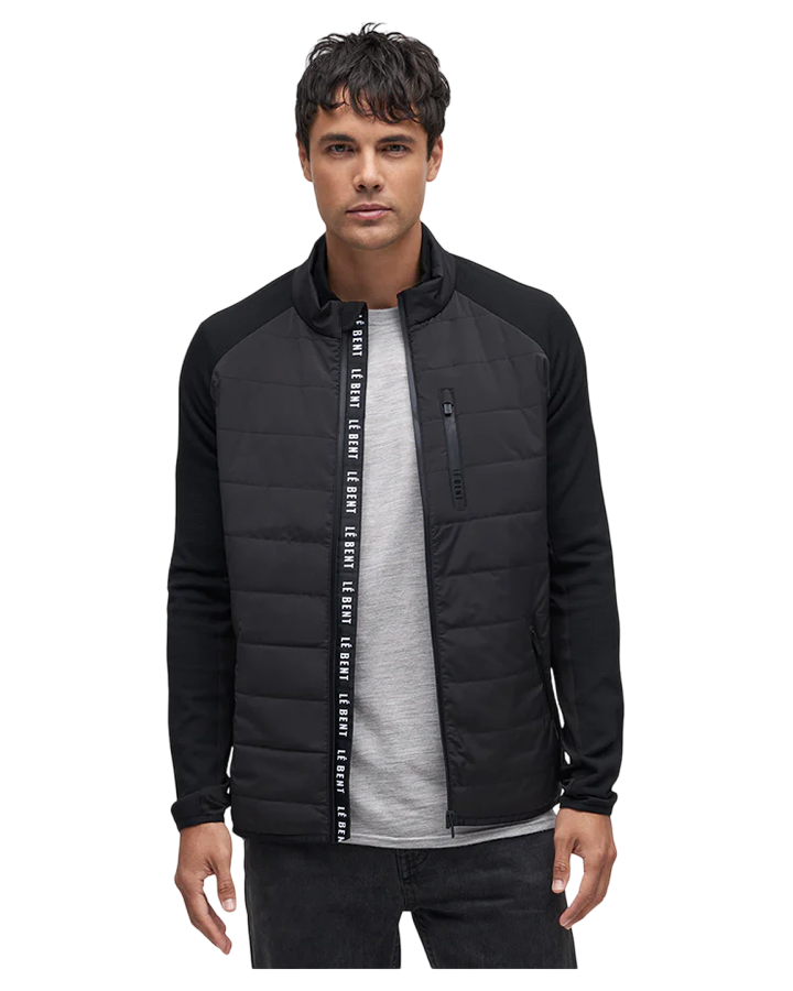 Le Bent Pramecou Wool Insulated Hybrid Jacket - Black Jackets - SnowSkiersWarehouse