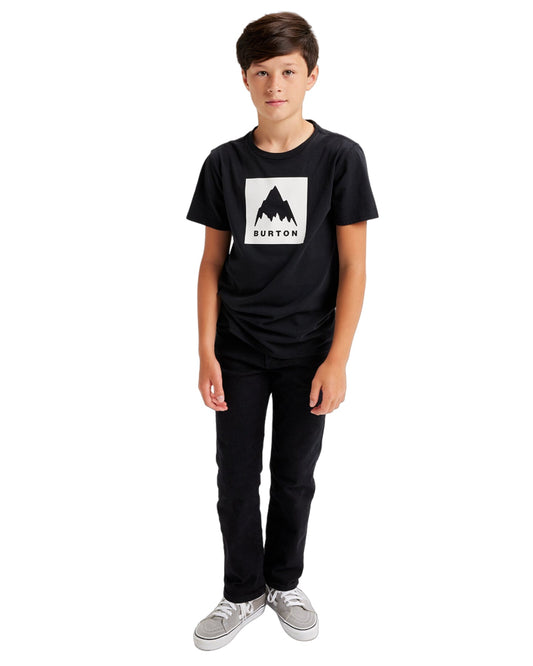 Burton Kids' Classic Mountain High Short Sleeve T-Shirt - True Black Shirts & Tops - Trojan Wake Ski Snow