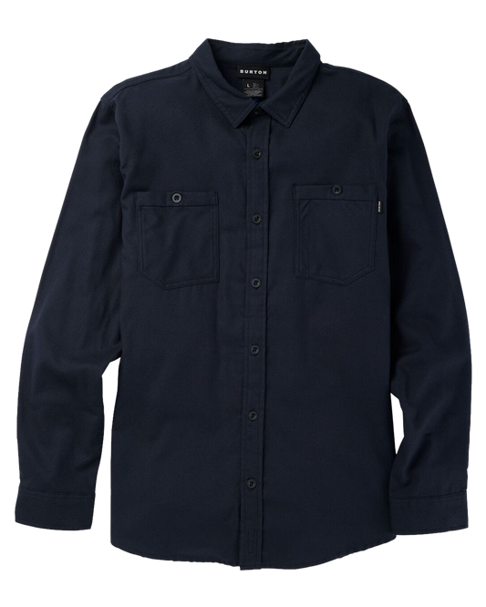 Burton Men's Favorite Long Sleeve Flannel - True Black Shirts & Tops - SnowSkiersWarehouse