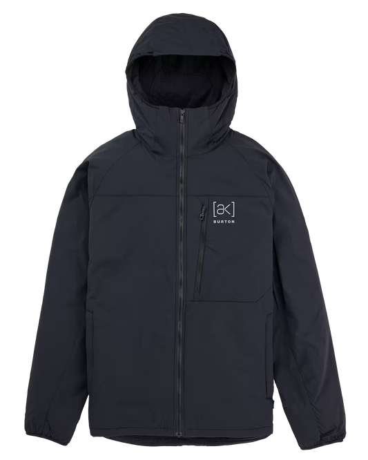 Burton Men's [ak]® Helium Hooded Stretch Insulated Jacket - True Black Jackets - SnowSkiersWarehouse