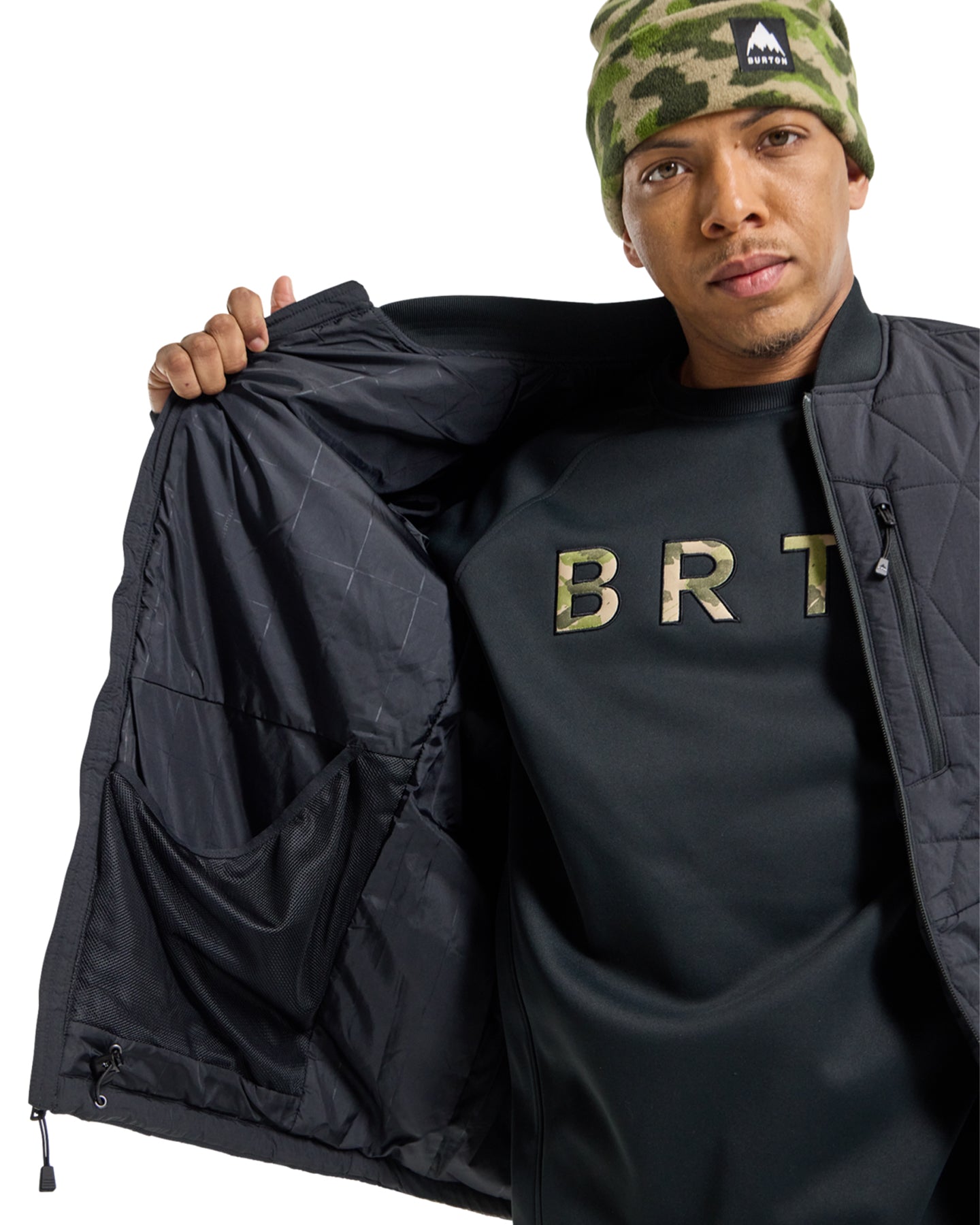 Burton Men's Versatile Heat Insulated Jacket - True Black Jackets - Trojan Wake Ski Snow
