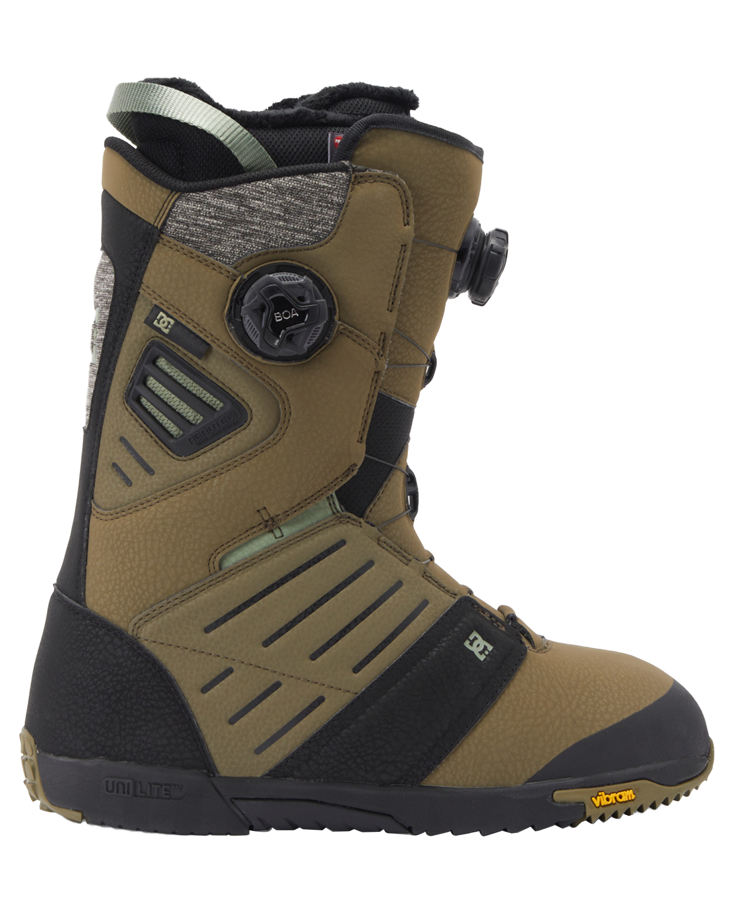 DC Judge Boa Snowboard Boots - Dark Olive Men's Snowboard Boots - SnowSkiersWarehouse