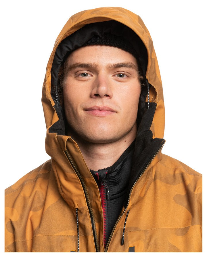 Quiksilver Sam Carlson Stretch Quest Snow Jacket - Buckthorn Brown Fade Out Camo - 2023 Men's Snow Jackets - SnowSkiersWarehouse