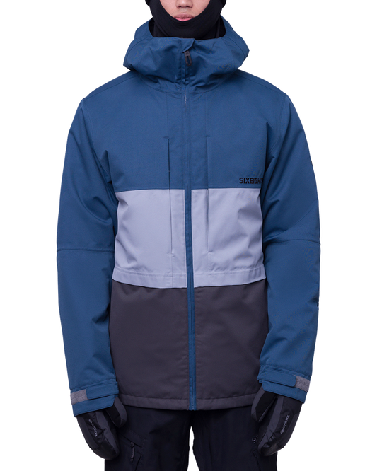 686 Men's Smarty 3 In 1 Form Snow Jacket - Orion Blue Colorblock Men's Snow Jackets - SnowSkiersWarehouse