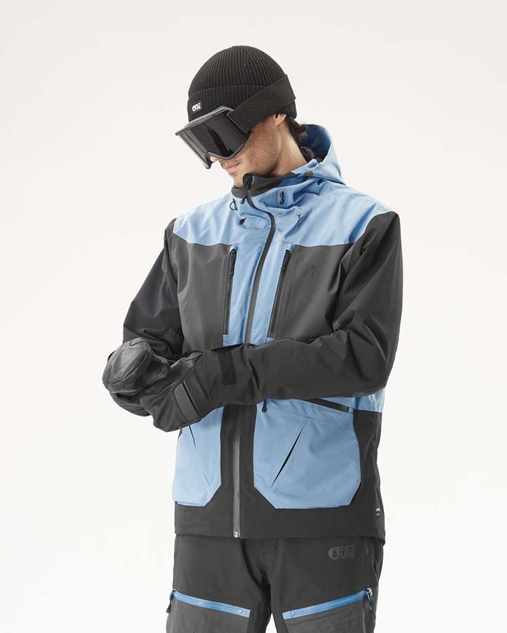 Picture Naikoon Jacket - Allure Blue-Black - 2024 Men's Snow Jackets - SnowSkiersWarehouse