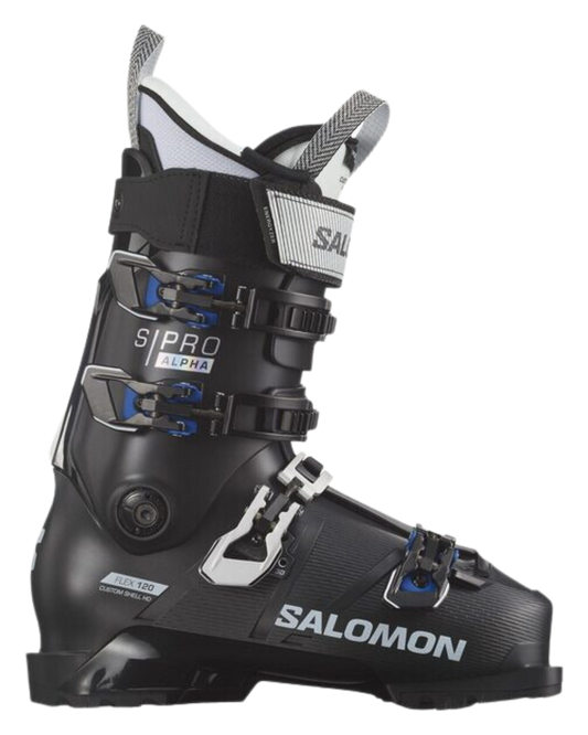 Salomon S/Pro Alpha 120 GW EL - Black/White - 2024 Men's Snow Ski Boots - SnowSkiersWarehouse