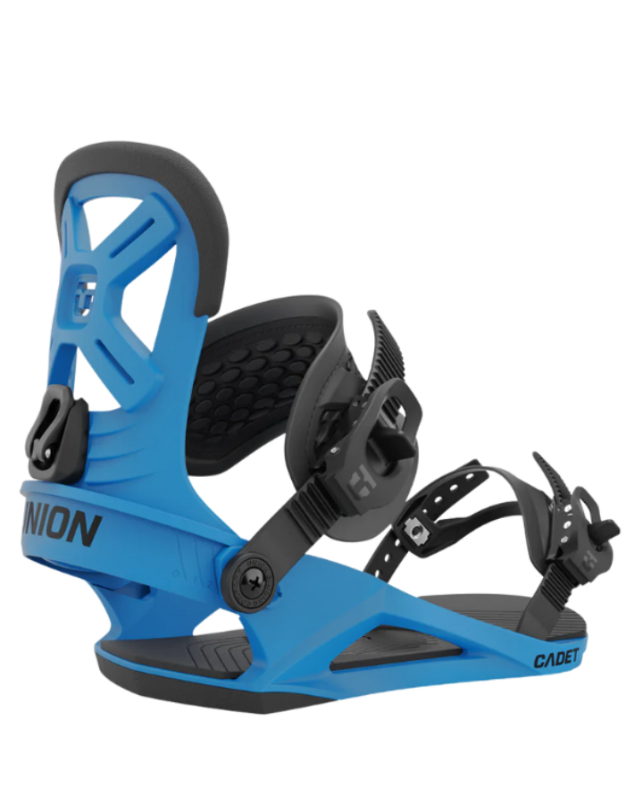 Union Cadet Snowboard Bindings - Hyper Blue - 2023 Men's Snowboard Bindings - Trojan Wake Ski Snow