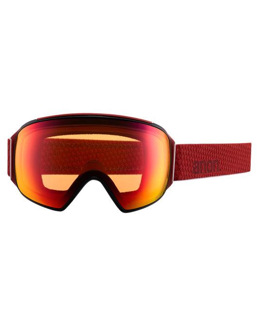 Anon M4 Toric Snow Goggles + Bonus Lens + MFI - Mars / Perceive Sunny Red Men's Snow Goggles - SnowSkiersWarehouse