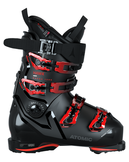 Atomic Hawx Magna 130 S Gripwalk Ski Boots - Black - 2024 Men's Snow Ski Boots - SnowSkiersWarehouse