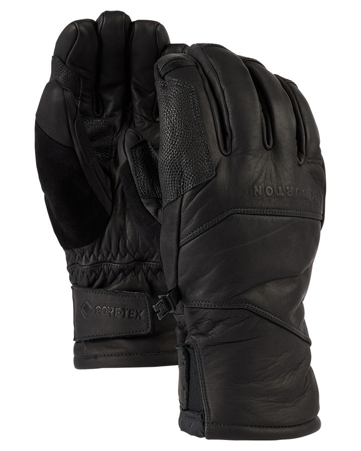 Burton [ak]® Clutch Gore-Tex Leather Gloves - True Black - 2023 Men's Snow Gloves & Mittens - Trojan Wake Ski Snow