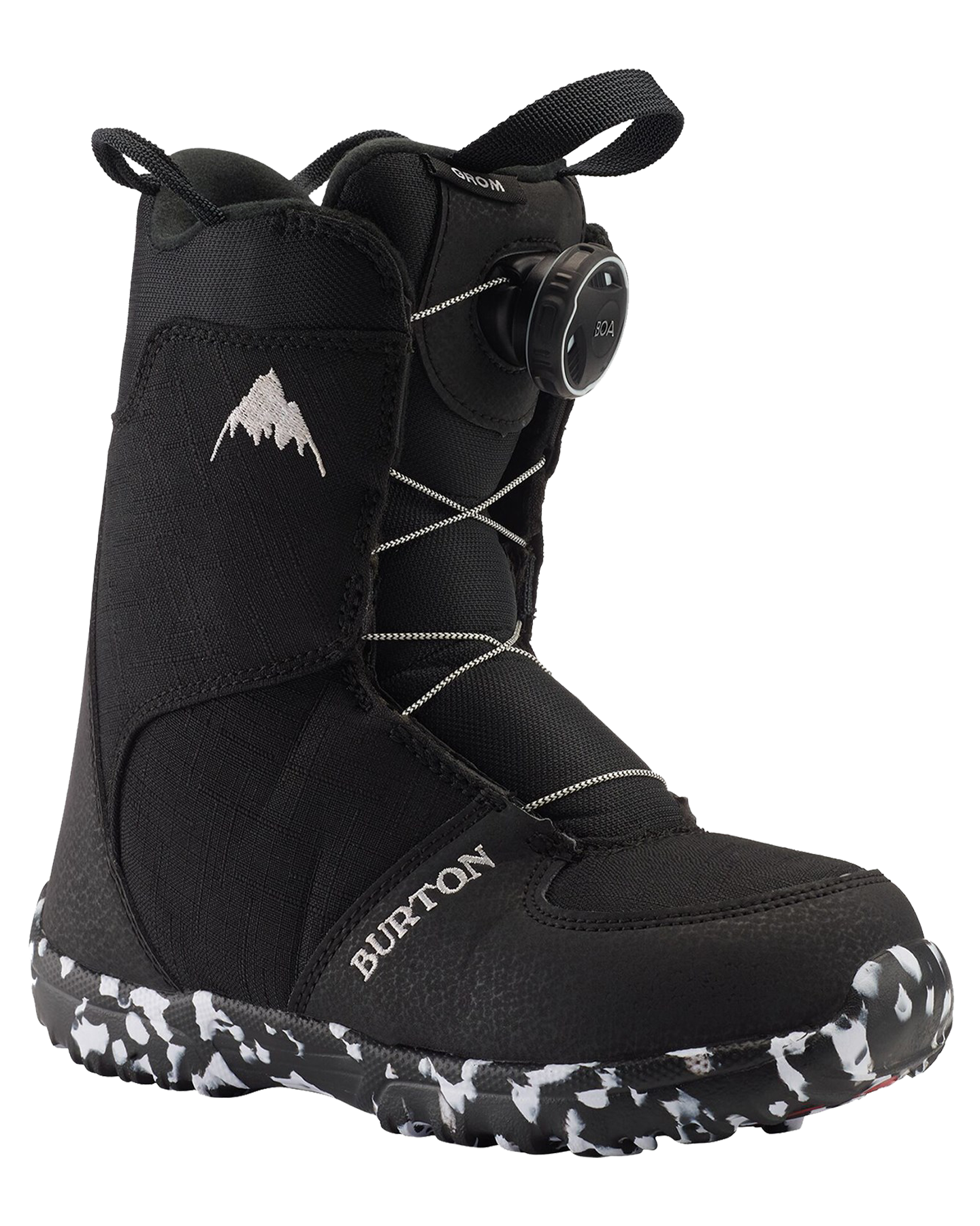 Burton Kids' Grom Boa® Snowboard Boots - Black Kids' Snowboard Boots - SnowSkiersWarehouse