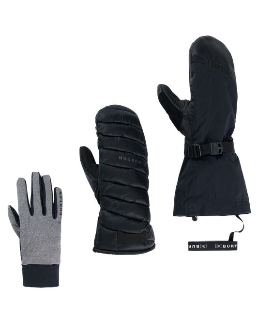 Burton Men's [ak]® Oven Gore-Tex 3L Snow Mittens System - True Black Men's Snow Gloves & Mittens - Trojan Wake Ski Snow