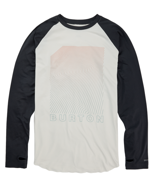 Burton Men's Burton Roadie Base Layer Tech T-Shirt - True Black/Stout White Men's Thermals - SnowSkiersWarehouse