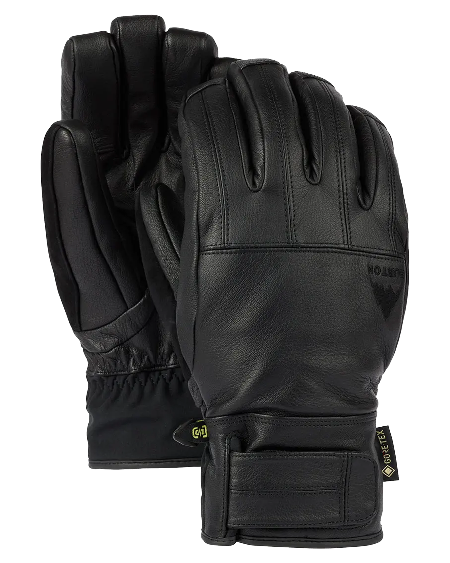 Burton Men's Gondy Gore-Tex Leather Snow Gloves - True Black Men's Snow Gloves & Mittens - SnowSkiersWarehouse