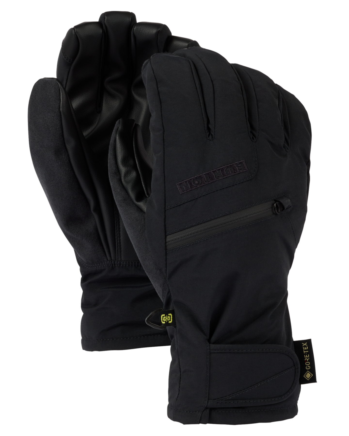 Burton Men's Gore-Tex Under Snow Gloves - True Black Men's Snow Gloves & Mittens - Trojan Wake Ski Snow