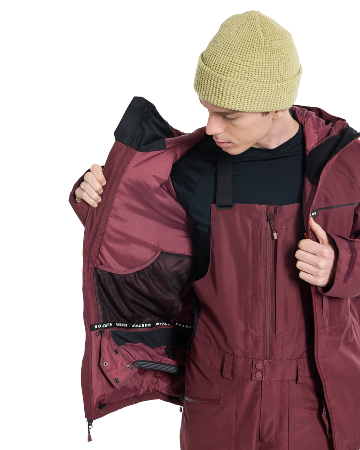 Burton Men's Pillowline Gore‑Tex 2L Snow Jacket - Almandine Men's Snow Jackets - SnowSkiersWarehouse