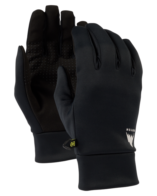 Burton Men's Touch N Go Glove Liner - True Black Snow Glove Liners - SnowSkiersWarehouse
