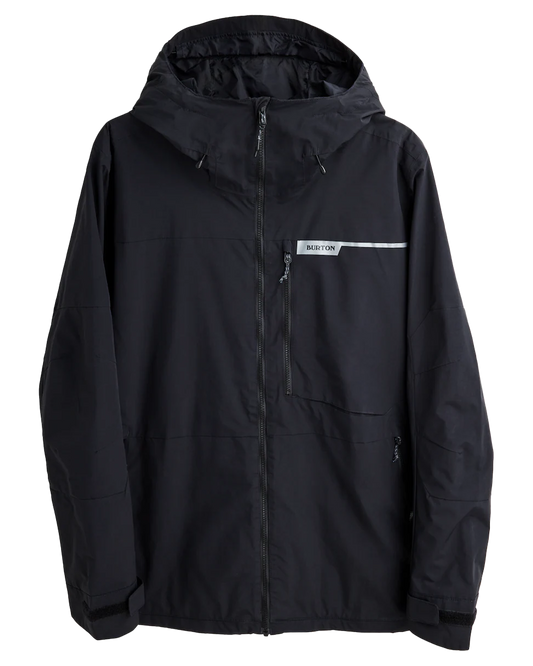 Burton Peasy 2L Snow Jacket - True Black - 2023 Men's Snow Jackets - SnowSkiersWarehouse