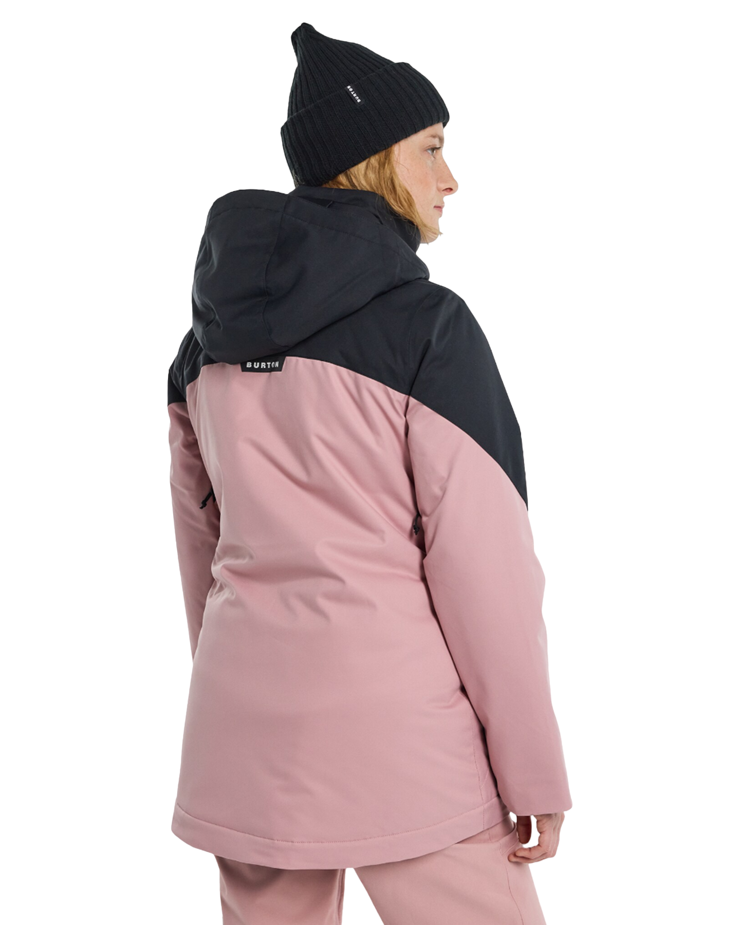 Burton Women's Lelah 2L Snow Jacket - True Black/Powder Blush Women's Snow Jackets - SnowSkiersWarehouse