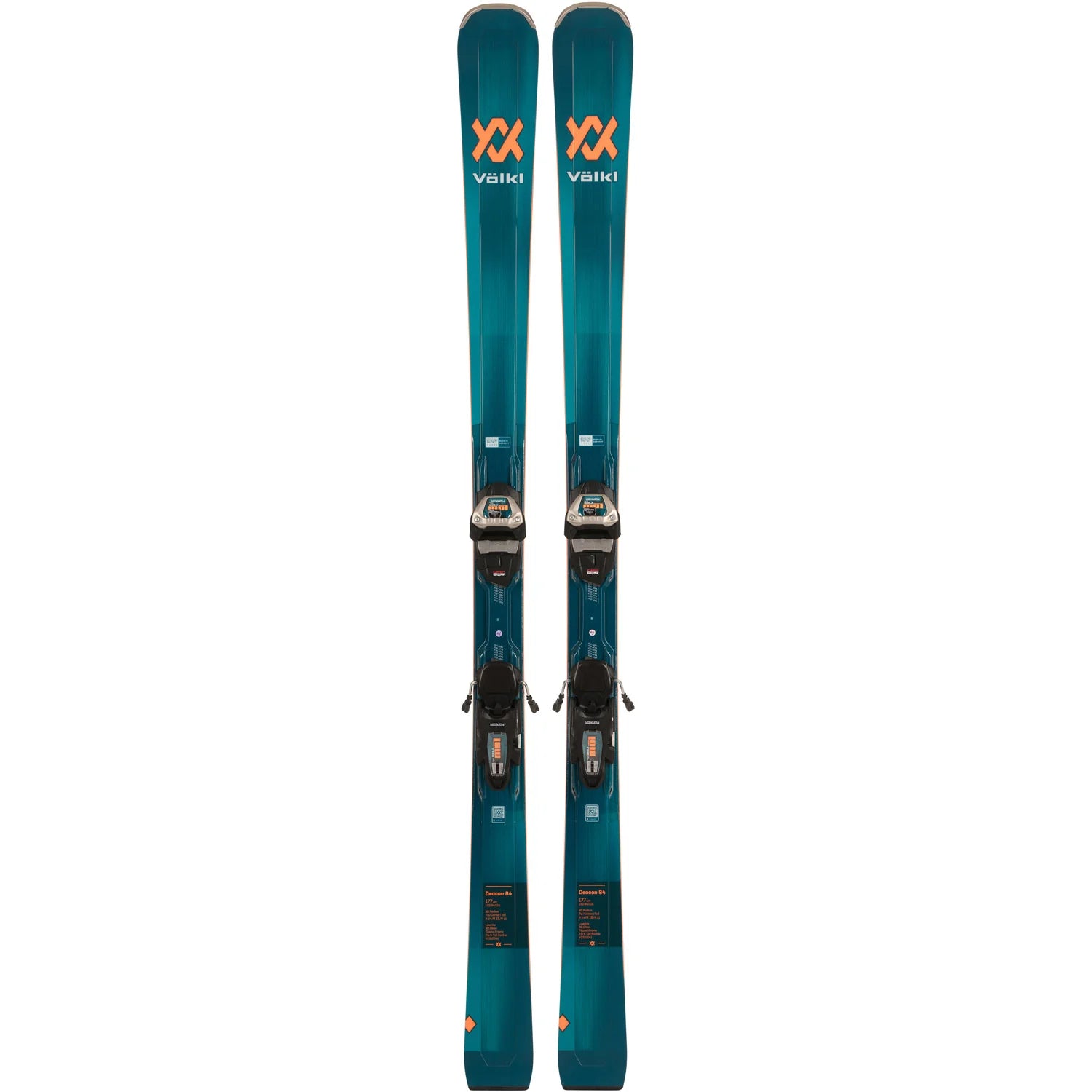Volkl Deacon 84 Snow Skis + Marker Lowride XL 13 Bindings - 2024 Men's Snow Skis - SnowSkiersWarehouse