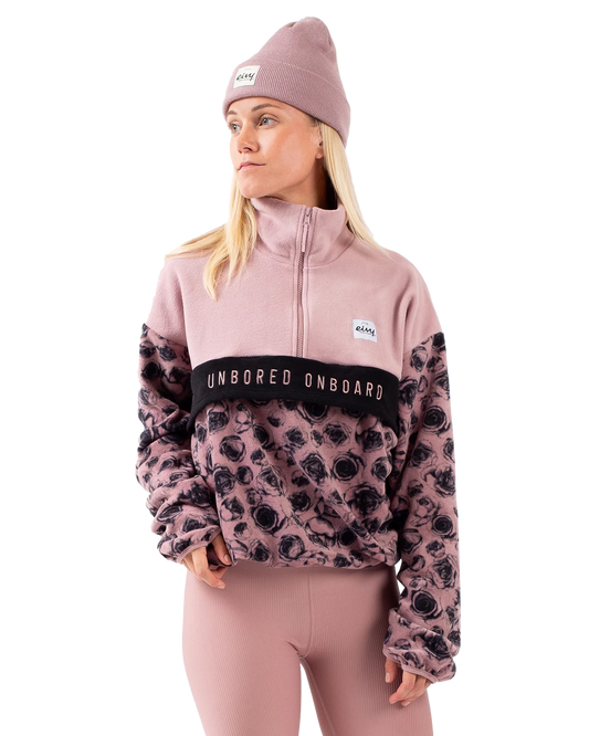 Eivy Ball Fleece Women's Top - Charcoal Woodrose Hoodies & Sweatshirts - SnowSkiersWarehouse