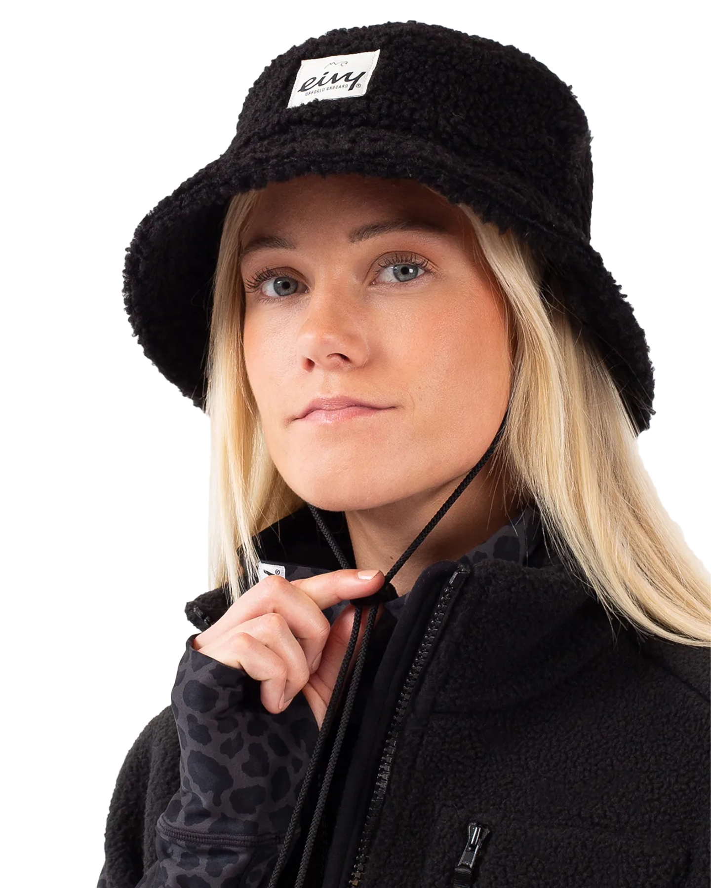 Eivy Full Moon Sherpa Women's Hat - Black Hats - SnowSkiersWarehouse