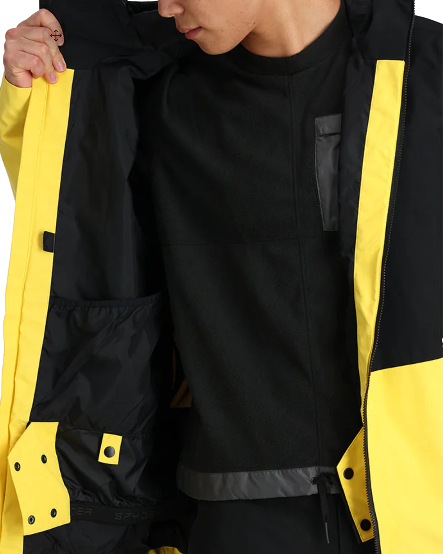Spyder Jagged Gtx Shell Jacket - Yellow Men's Snow Jackets - SnowSkiersWarehouse