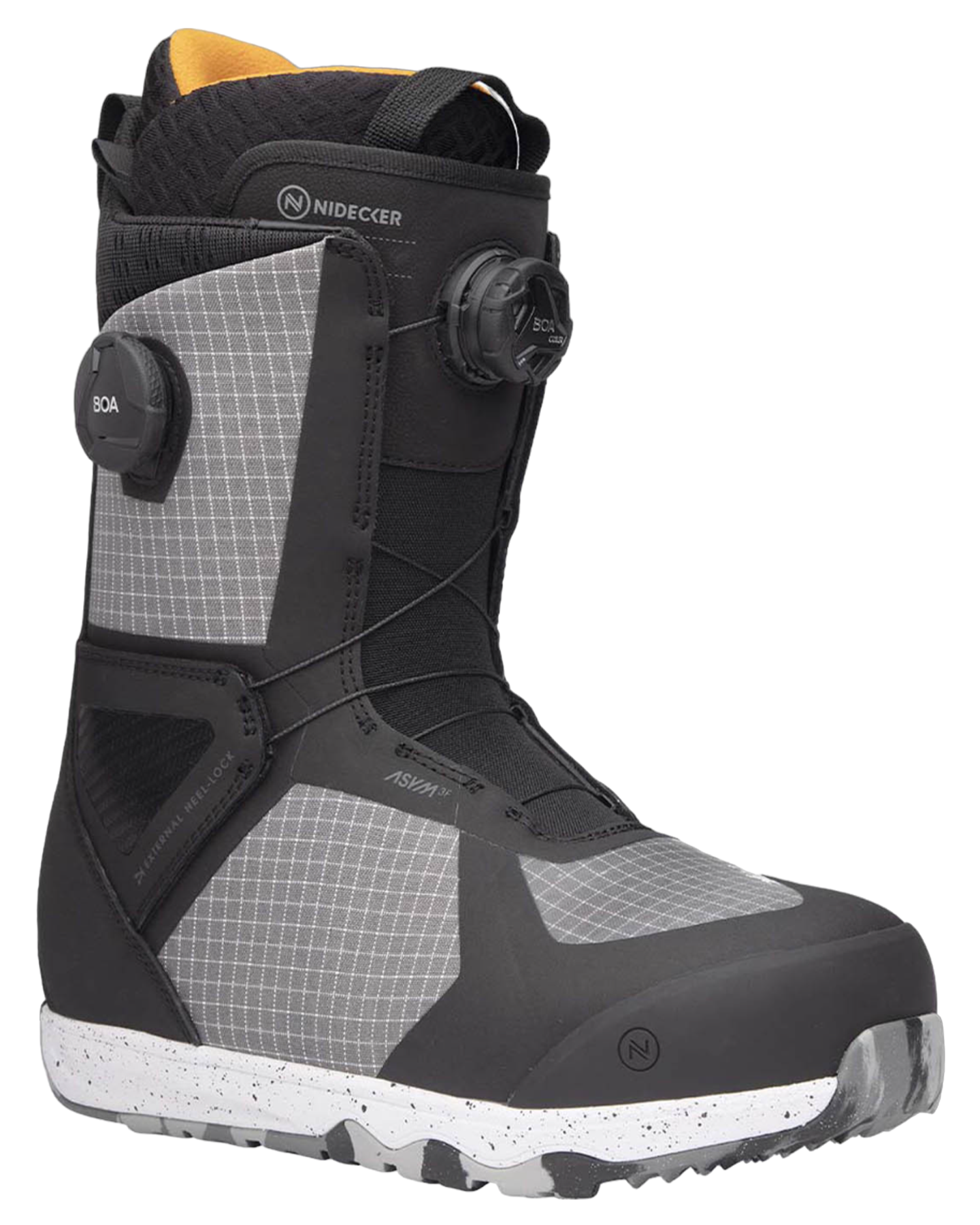 Nidecker Men's Kita Snowboard Boots - Grey/Black - 2024 Men's Snowboard Boots - SnowSkiersWarehouse