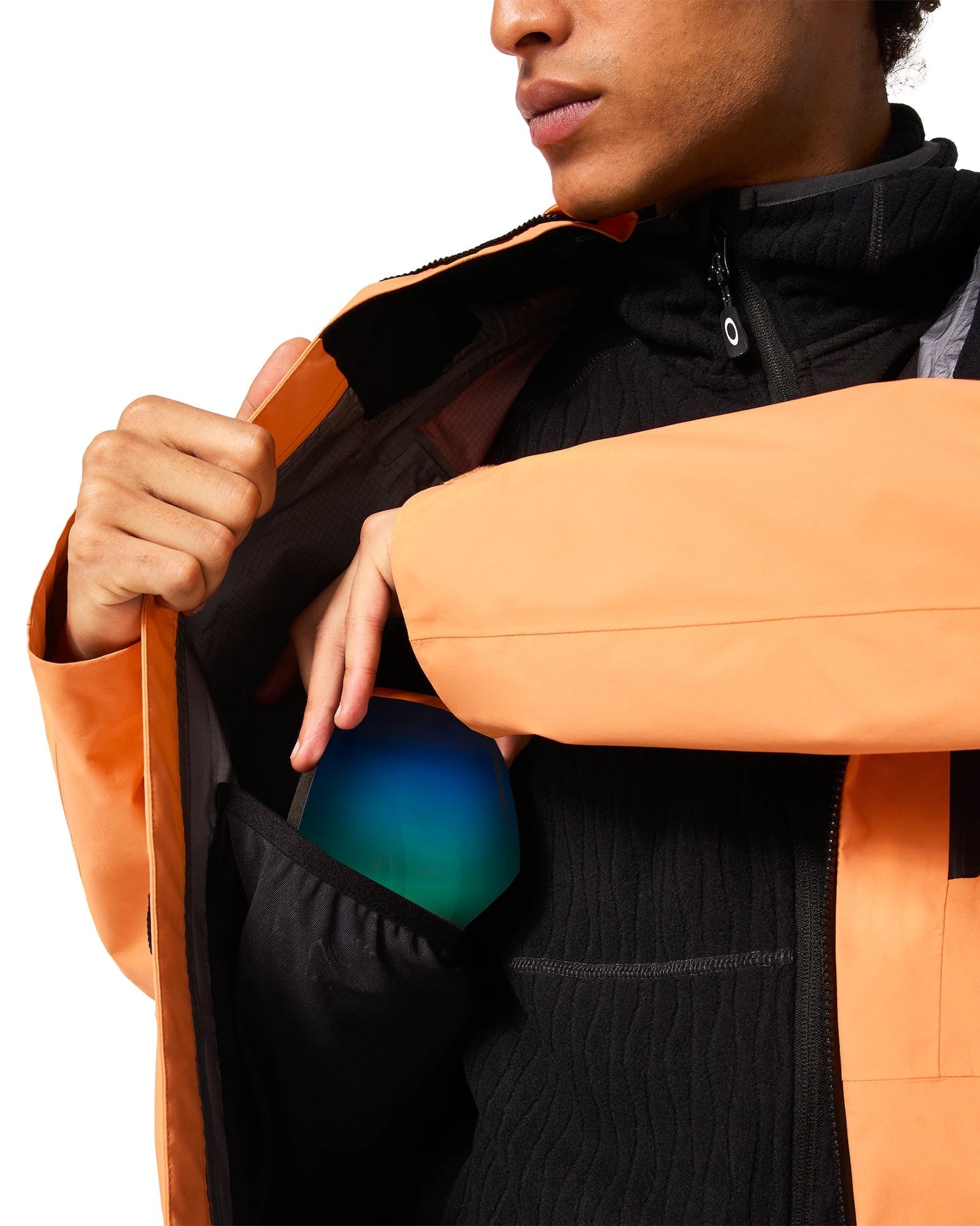 Oakley Bowls Gore-Tex Pro Shell Jacket - Soft Orange Men's Snow Jackets - SnowSkiersWarehouse