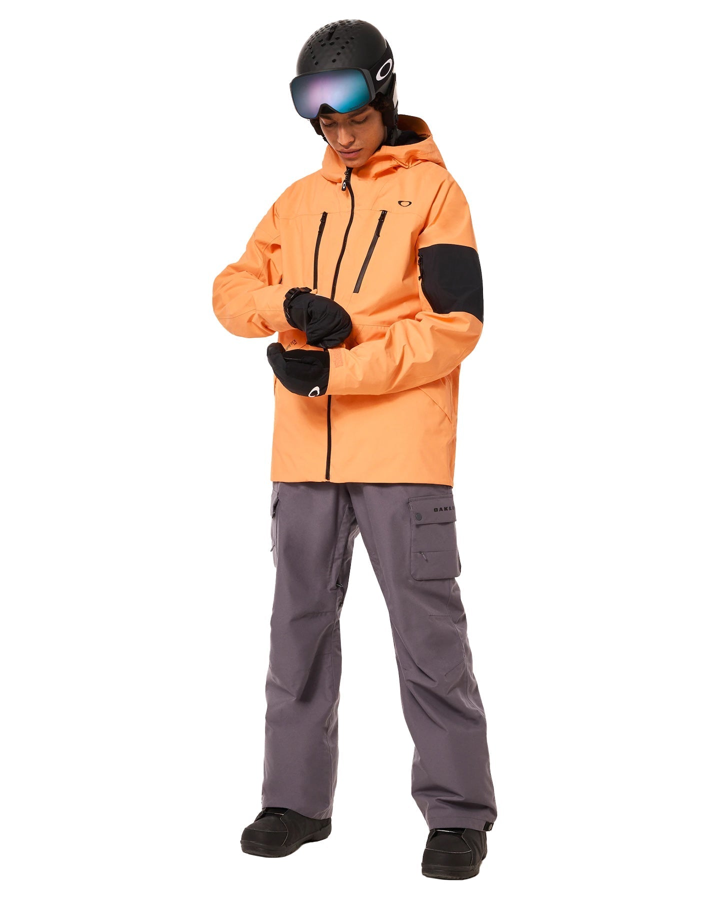 Oakley Bowls Gore-Tex Pro Shell Jacket - Soft Orange Men's Snow Jackets - SnowSkiersWarehouse