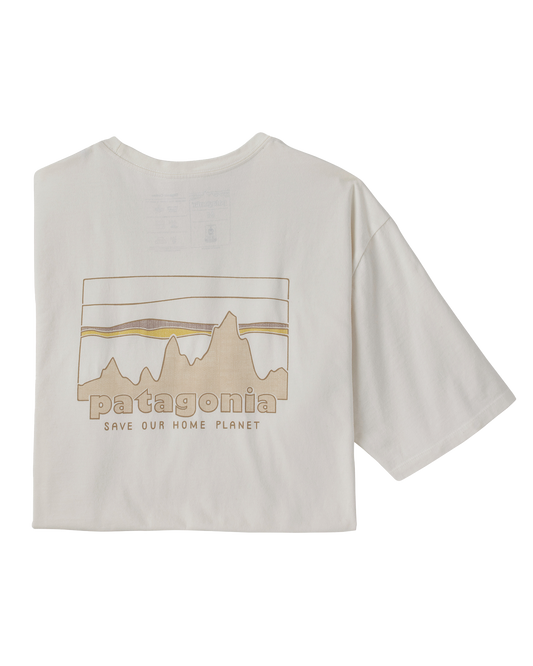 Patagonia '73 Skyline Organic T-Shirt - Birch White Shirts & Tops - SnowSkiersWarehouse
