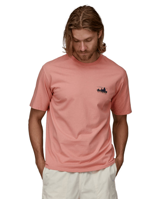 Patagonia '73 Skyline Organic T-Shirt - Sunfade Pink Shirts & Tops - SnowSkiersWarehouse