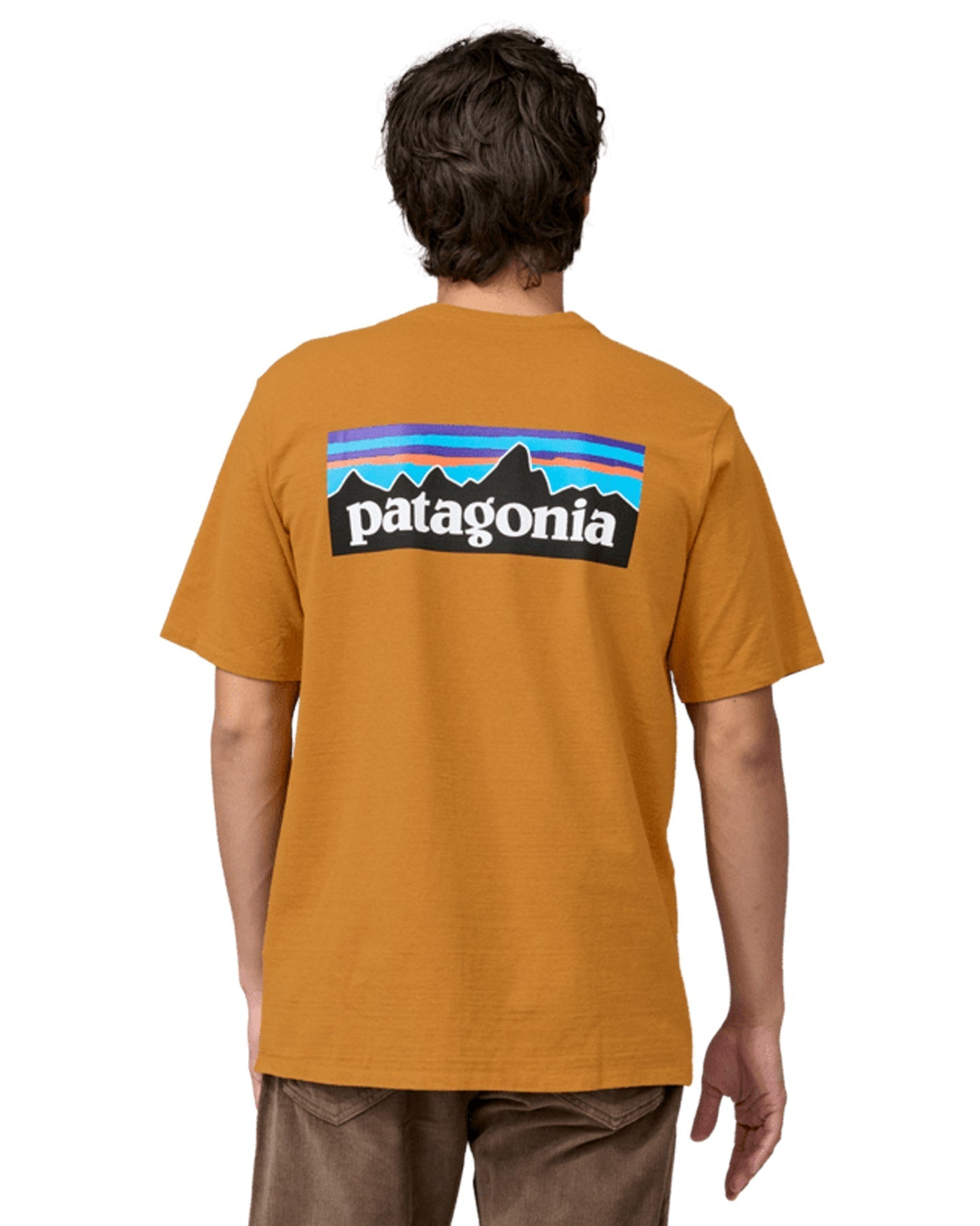 Patagonia P-6 Logo Responsibili-Tee - Dried Mango Shirts & Tops - Trojan Wake Ski Snow