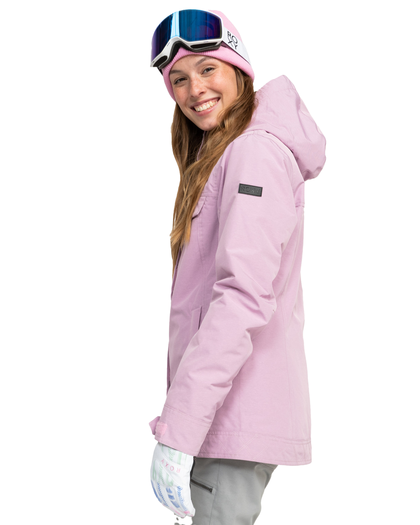 Roxy Women's Billie Technical Snow Jacket - Pink Frosting Women's Snow Jackets - SnowSkiersWarehouse
