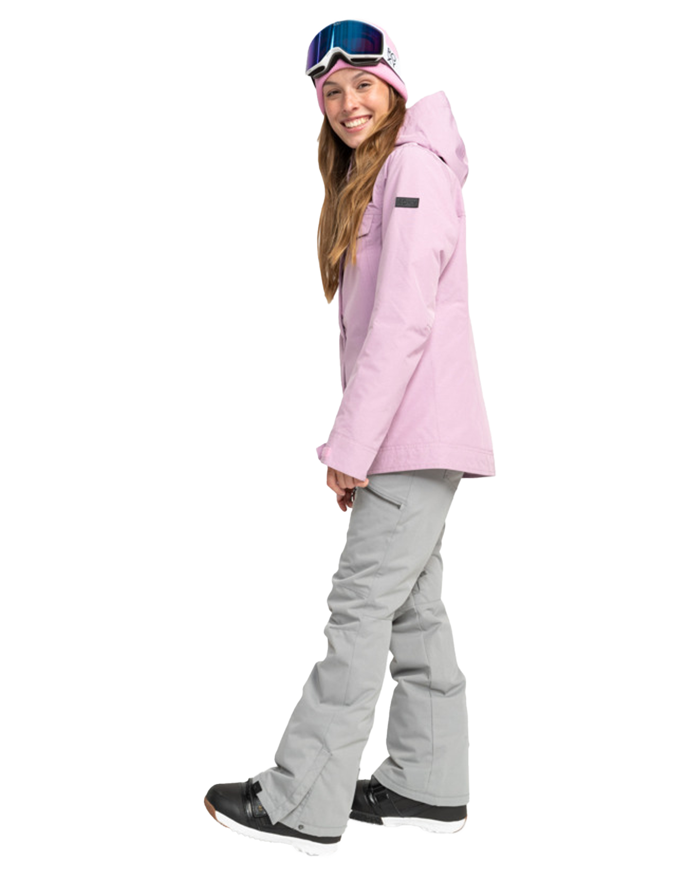 Roxy Women's Billie Technical Snow Jacket - Pink Frosting Women's Snow Jackets - SnowSkiersWarehouse