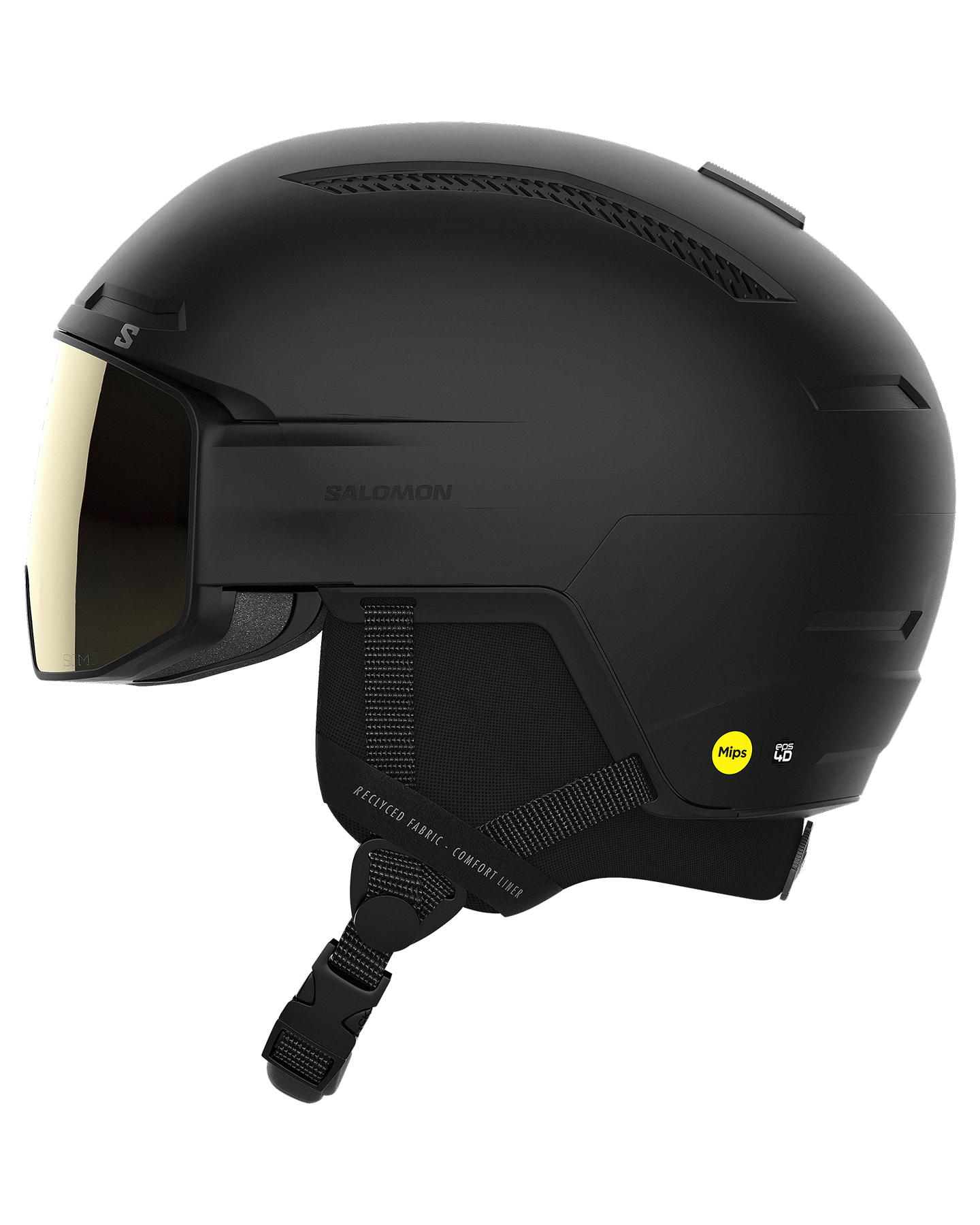 Salomon Driver Pro Sigma Mips Snow Helmet - Black Men's Snow Helmets - Trojan Wake Ski Snow