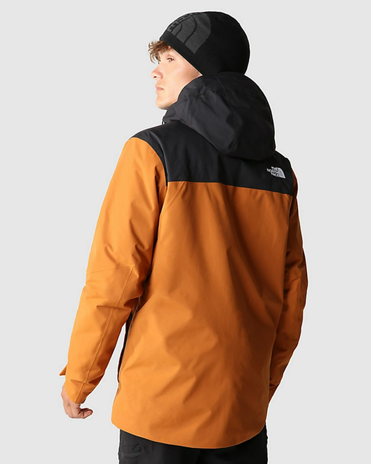 The North Face Men's Fourbarrel Triclimate - Leather Brown / TNF Black - 2023 Men's Snow Jackets - SnowSkiersWarehouse
