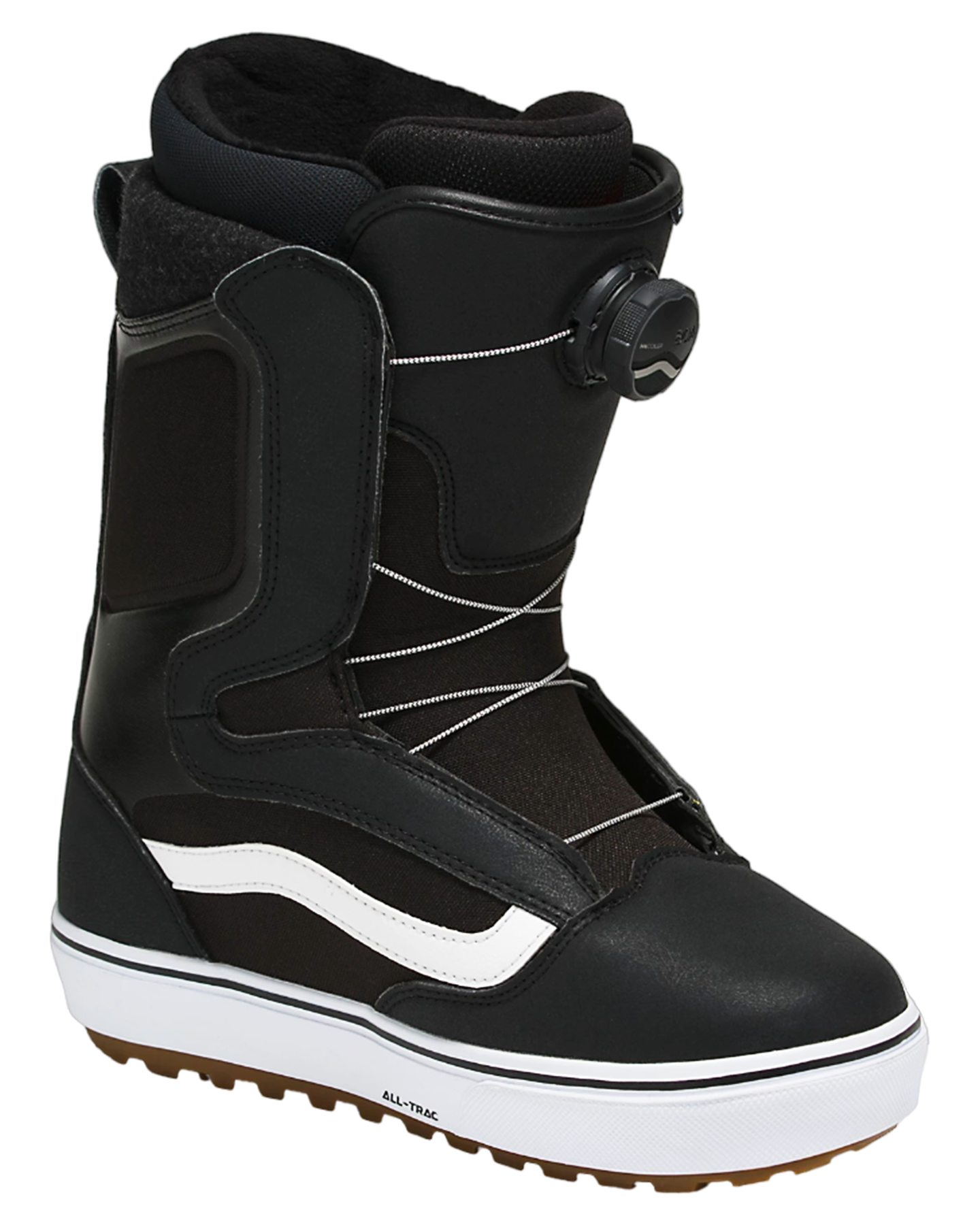 Vans Aura Og Snowboard Boots - Black/White - 2024 Men's Snowboard Boots - SnowSkiersWarehouse