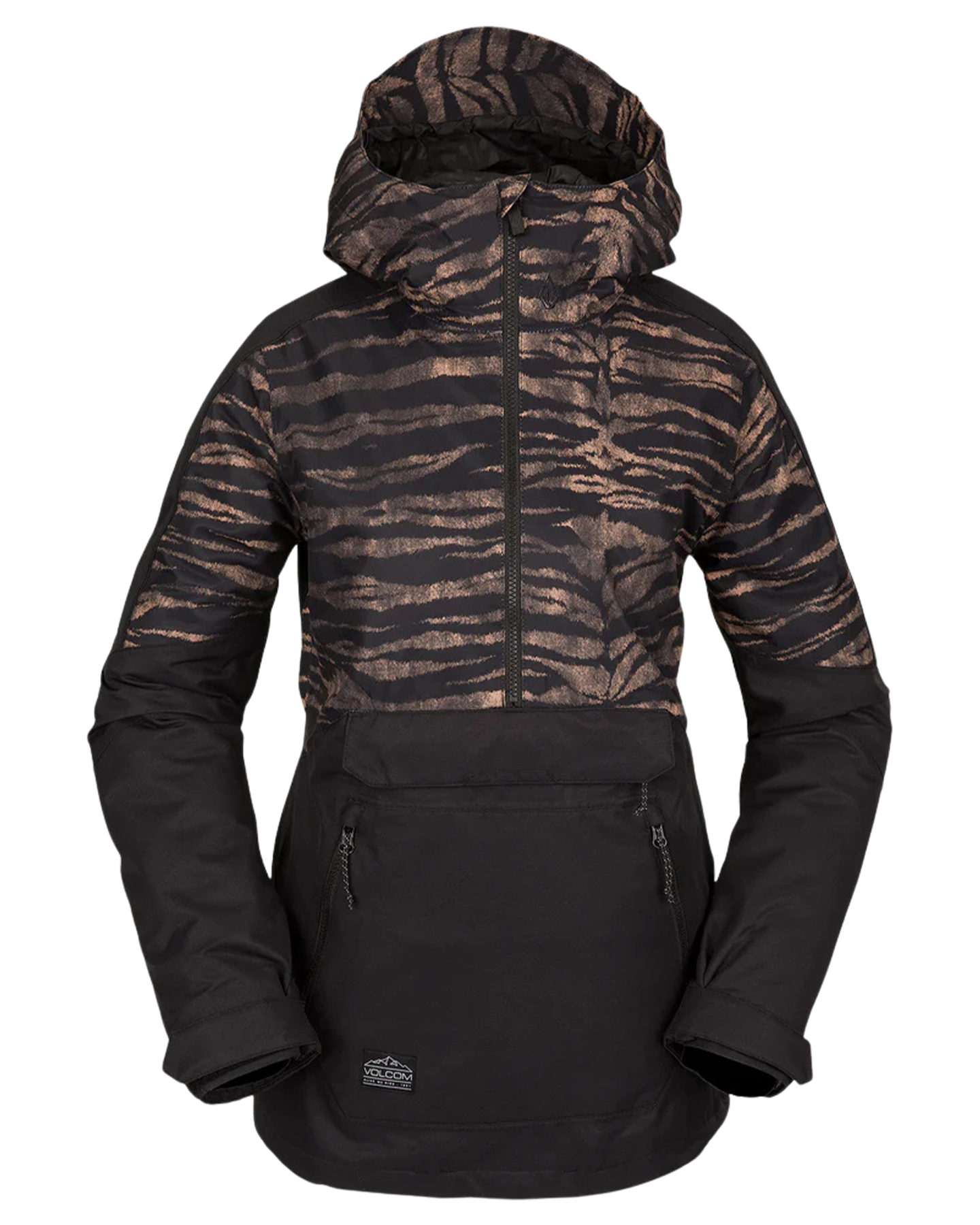 Volcom Mirror Women's Pullover Tiger Print 2023 | Snow Jackets
