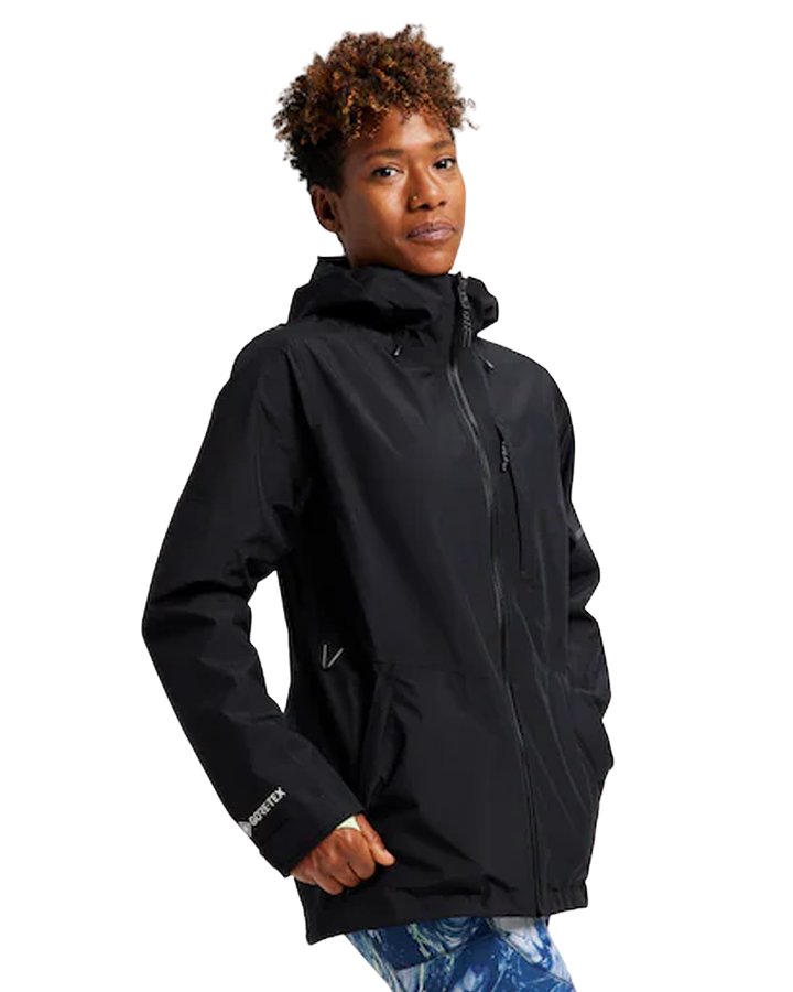 Burton Women's Multipath GORE-TEX 2L Snow Jacket - True Black - 2023 Women's Snow Jackets - SnowSkiersWarehouse