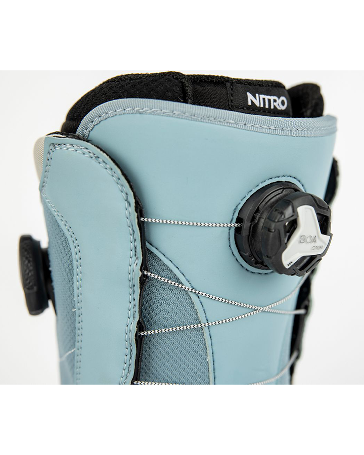 Nitro Cypress BOA Dual Womens Snowboard Boots - Blue/Grey - 2023 Women's Snowboard Boots - SnowSkiersWarehouse