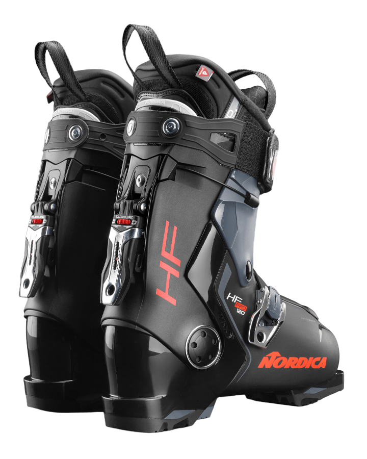 Nordica HF Pro 120 Ski Boots  - Black/Red Men's Snow Ski Boots - SnowSkiersWarehouse