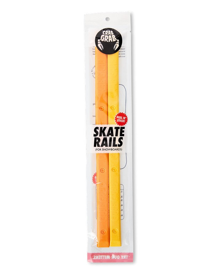Crab Grab Skate Rails - Orange Juice Stomp Pads - SnowSkiersWarehouse