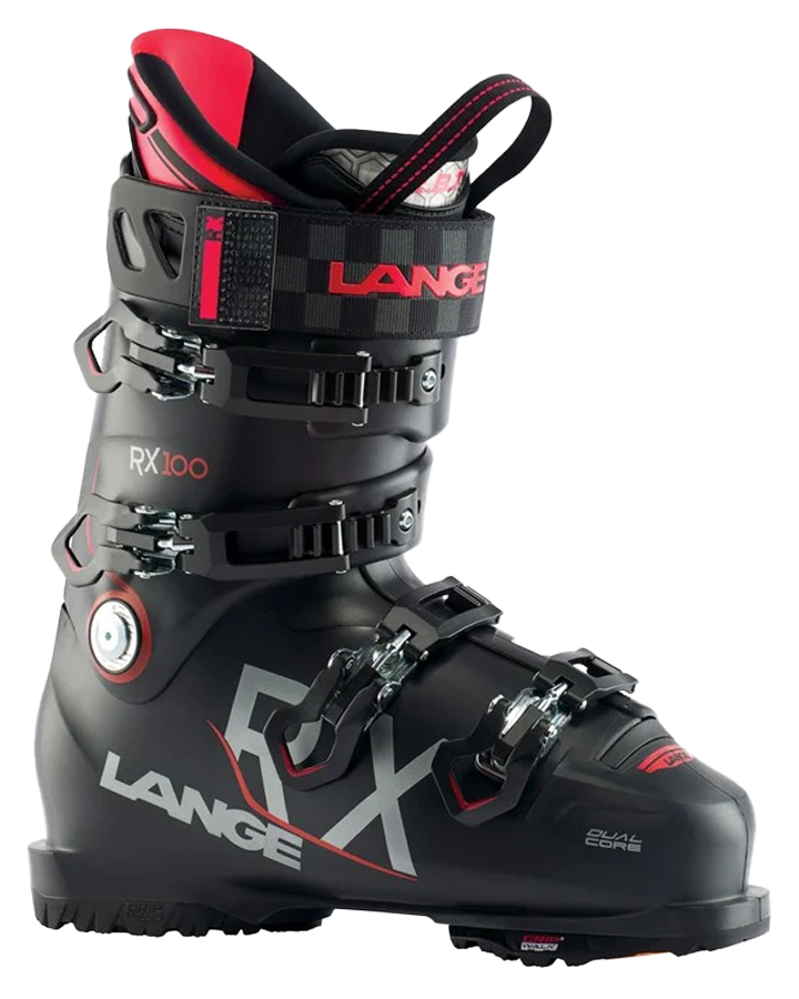 Lange RX 100 Gripwalk All Mountain Ski Boots  - Black / Red - 2023 Snow Ski Boots - Mens - SnowSkiersWarehouse