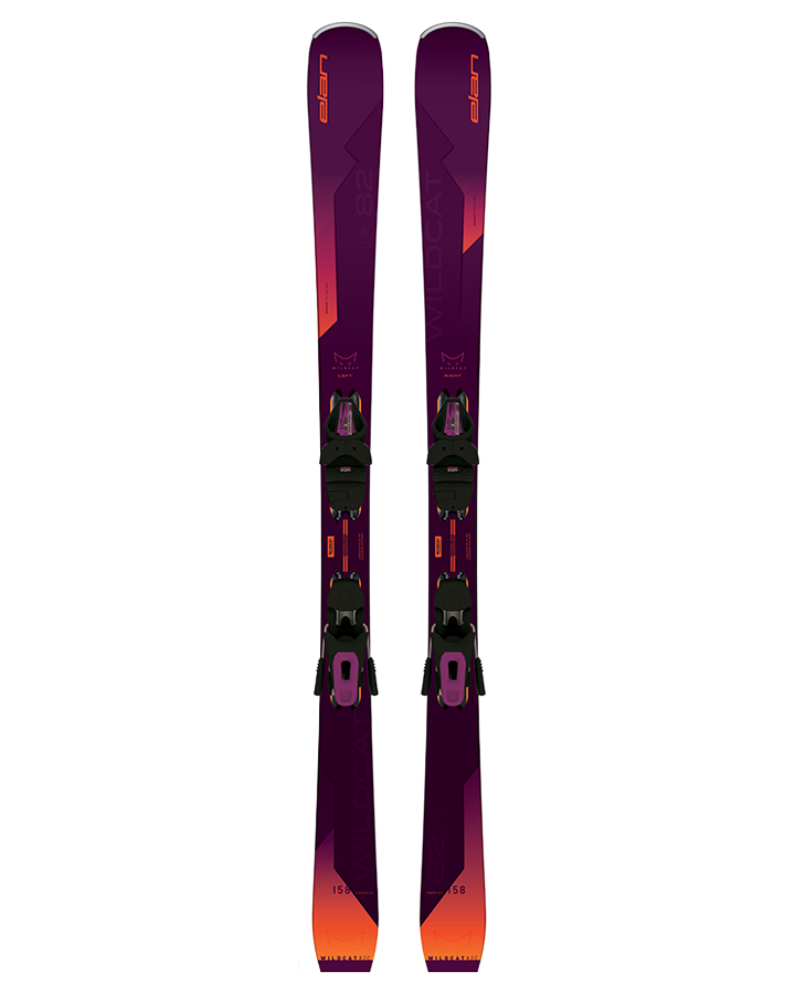 Elan Wildcat '82 C Snow Skis + Ps Elw 9.0 Bindings  - 2025 Snow Skis - Trojan Wake Ski Snow